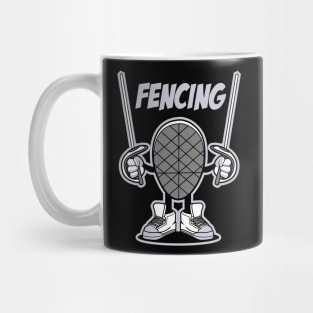 FENCING CARTOON Mug